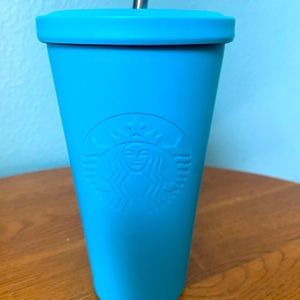 Starbucks 2014 Matte Blue 16oz Stainless steel Cup